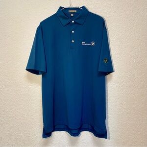 Peter Millar x Conway Farms Polo Men’s Large Blue BMW Championship Golf Shirt